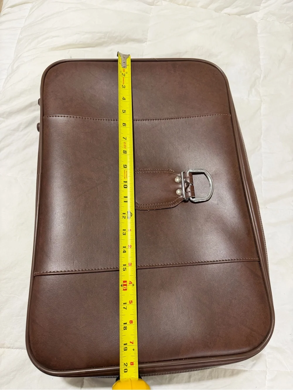 Vintage Brown Leather Briefcase - Classic Men's Work Bag